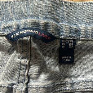 Isaac Mizrahi Live Light Wash Embellished Jeans Size 26w Tall